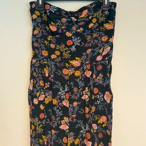 Navy blue, floral jumpsuit